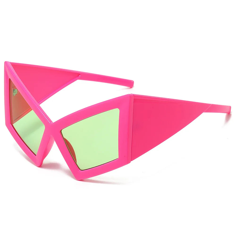 Fashion Oversized Cat Eye Sunglasses Novelty Party Sunglasses Funny Accessories for Adults Women    Hip Hop Dance Party Favors