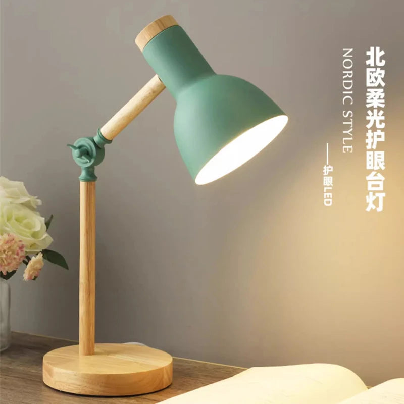 Nordic Wooden LED Lamp