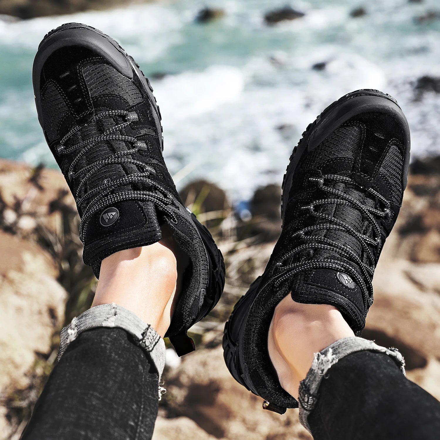 Men Trekking Walking Sneakers