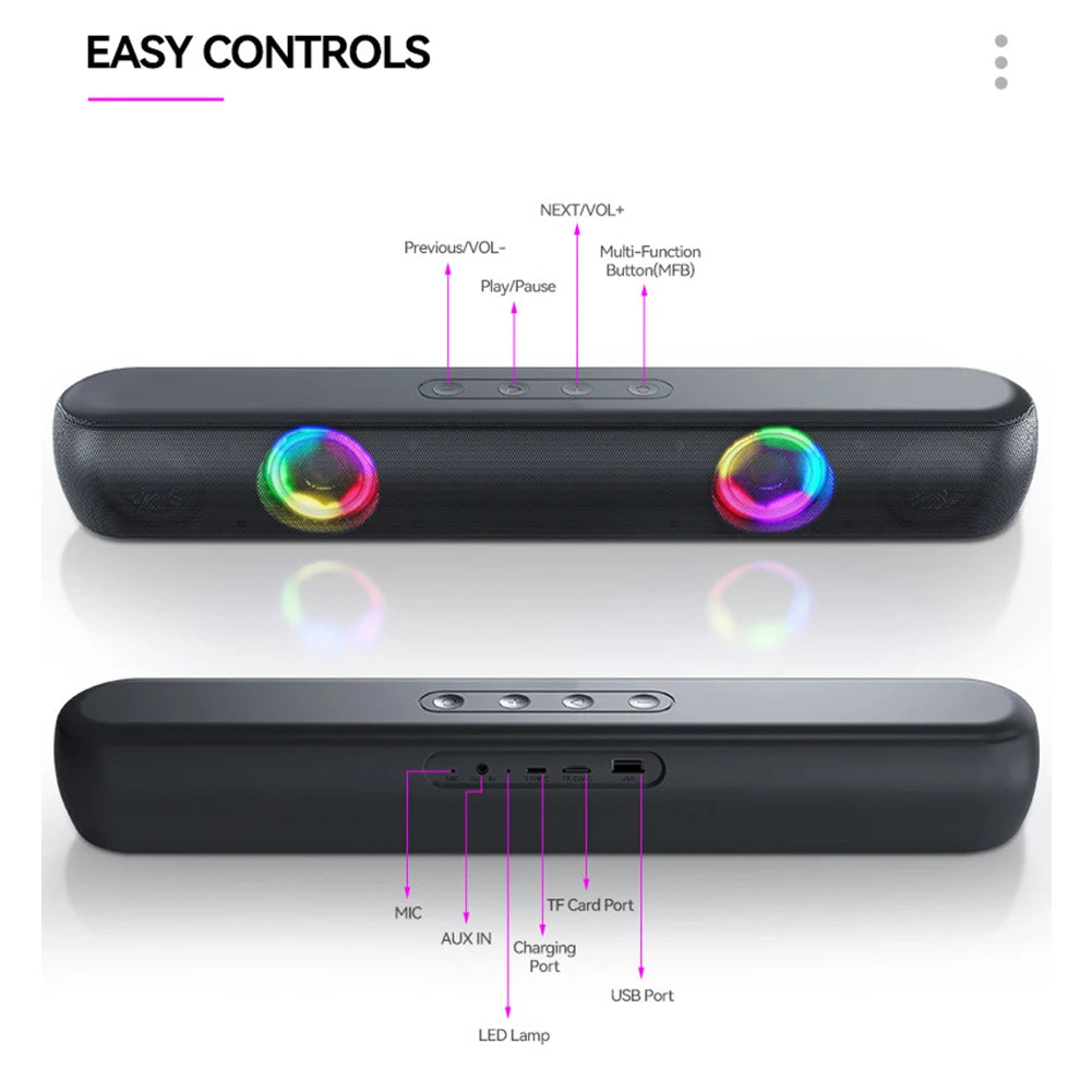 Portable Bluetooth sound bar