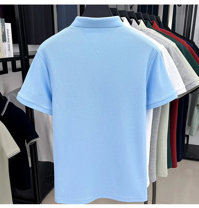cotton short sleeve polo