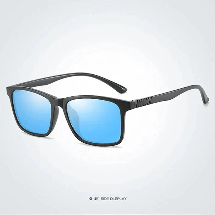 1-2PCS Luxury Men Sunglasses Fashion Vintage Square Ultra Light Frame Driving Fishing Sun Glasses For Man Eyewear
