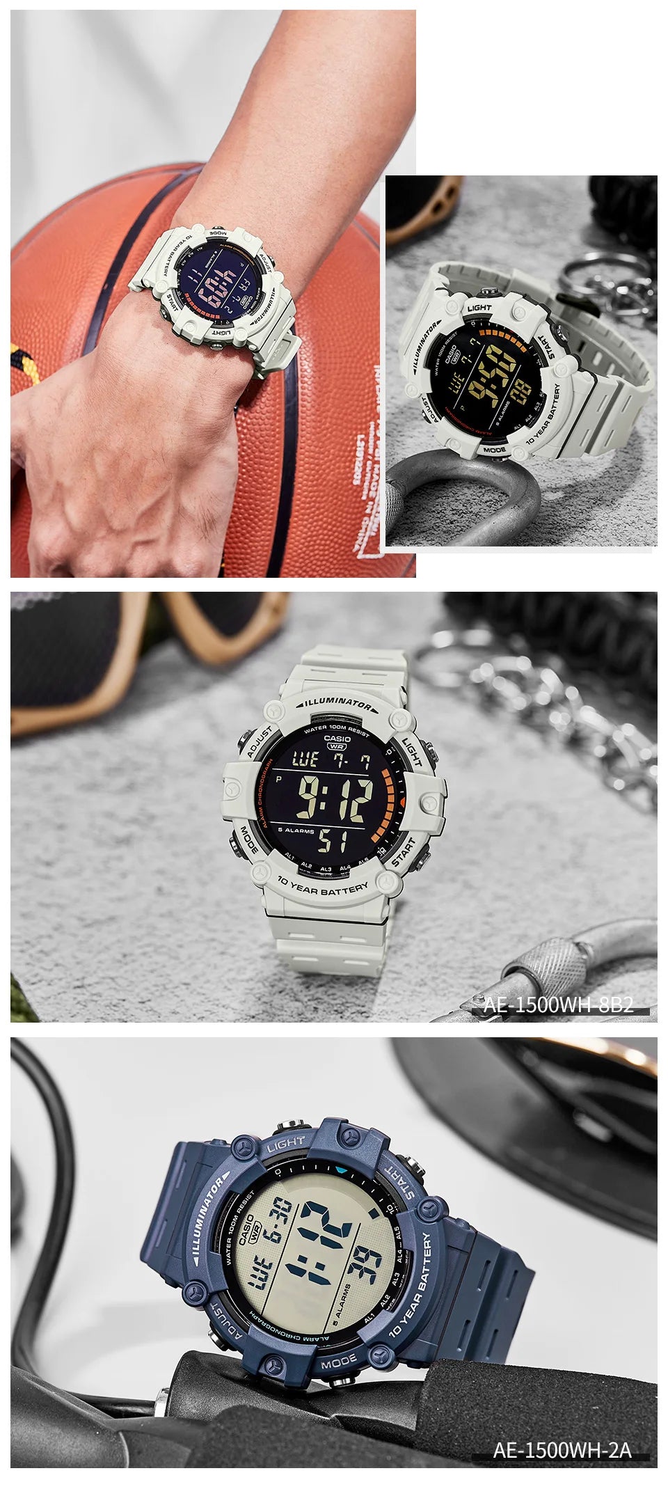 Casio Men's Watch AE-1500WH-8B2
