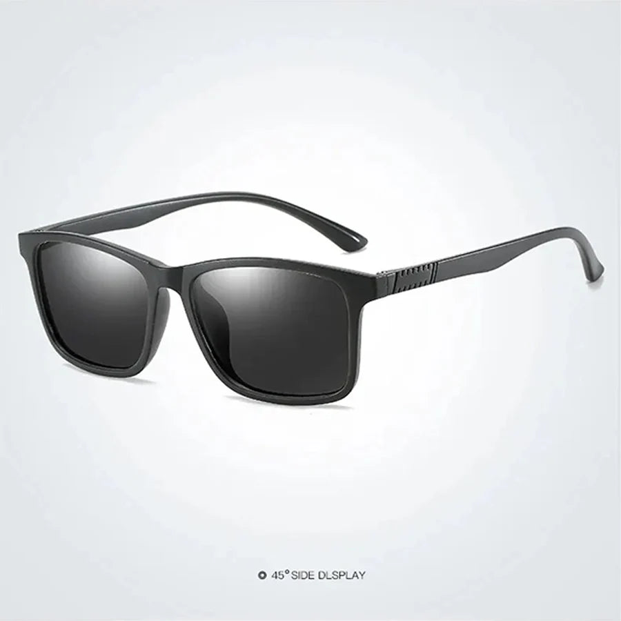 1-2PCS Luxury Men Sunglasses Fashion Vintage Square Ultra Light Frame Driving Fishing Sun Glasses For Man Eyewear