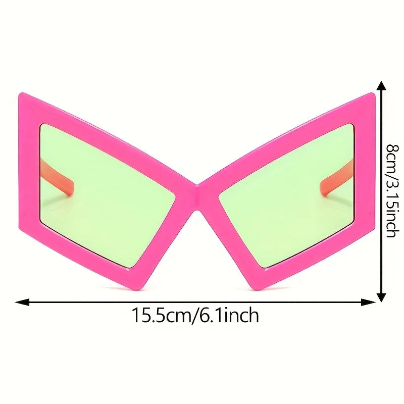 Fashion Oversized Cat Eye Sunglasses Novelty Party Sunglasses Funny Accessories for Adults Women    Hip Hop Dance Party Favors