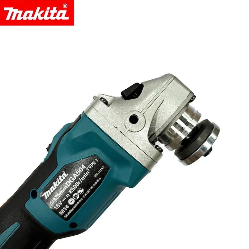 Makita DGA504 18V 125mm Brushless Angle Grinder, Metal Grinding Polishing Tool for DIY and Professional Work