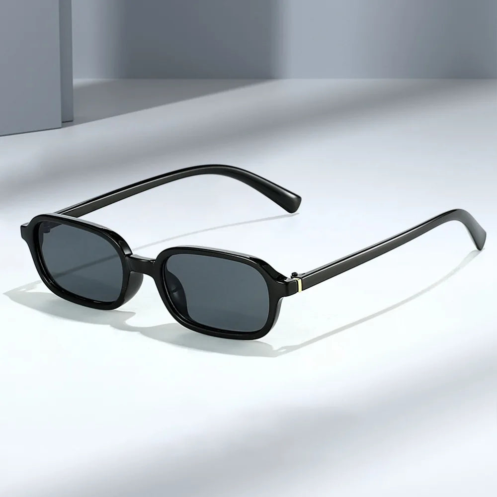 KLASSNUM Vintage Sunglasses Men Women 2026 Trendy Eyewear Rectangle Sun Glasses Anti UV400 Shades Eyepiece Small Square Glasses