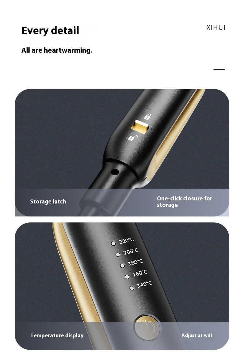 Mini Travel  Hair Straightener 2-in-1