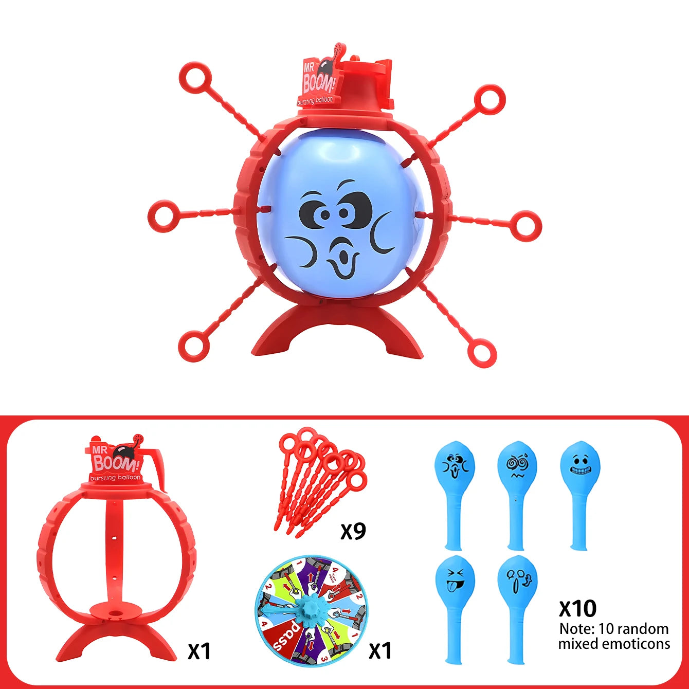 Pop balloon toy party party interaction tabletop game toy balloon explosion prank toy