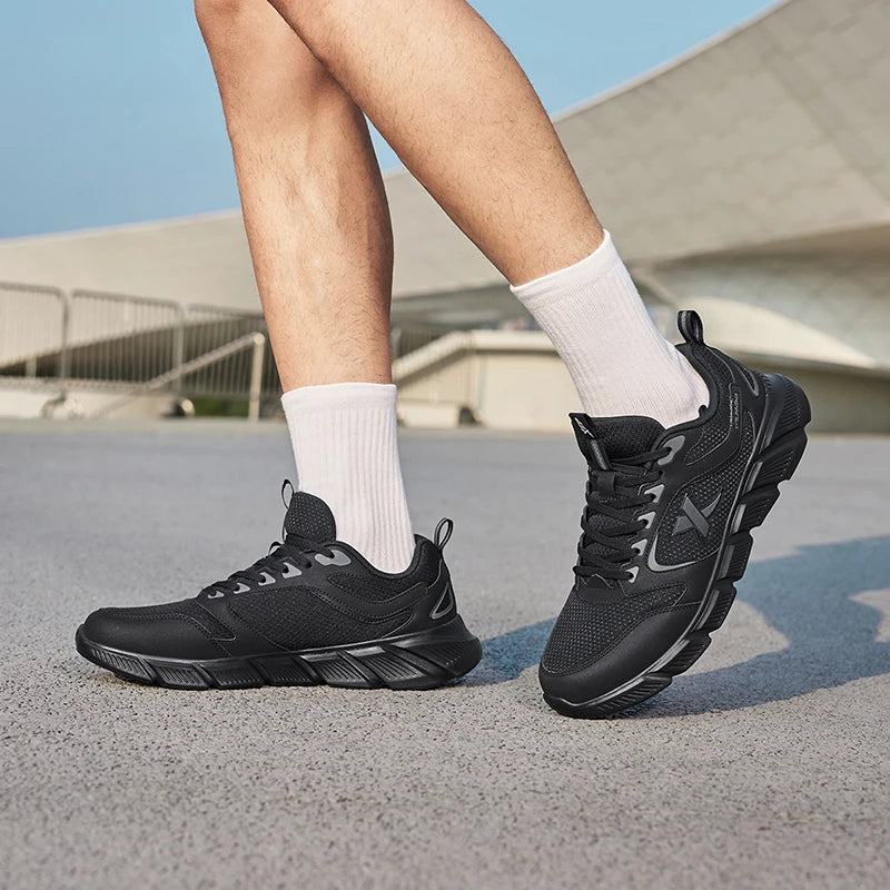 Xtep Running Shoes Men's Summer Mesh Breathable Wear-resistant Sports Lightweight Youth Casual Cushioning Shoes 875219110065