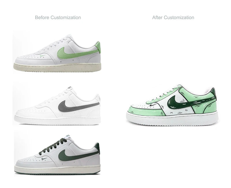 Custom Sneakers NIKE COURT VISION Unisex retro shoes
