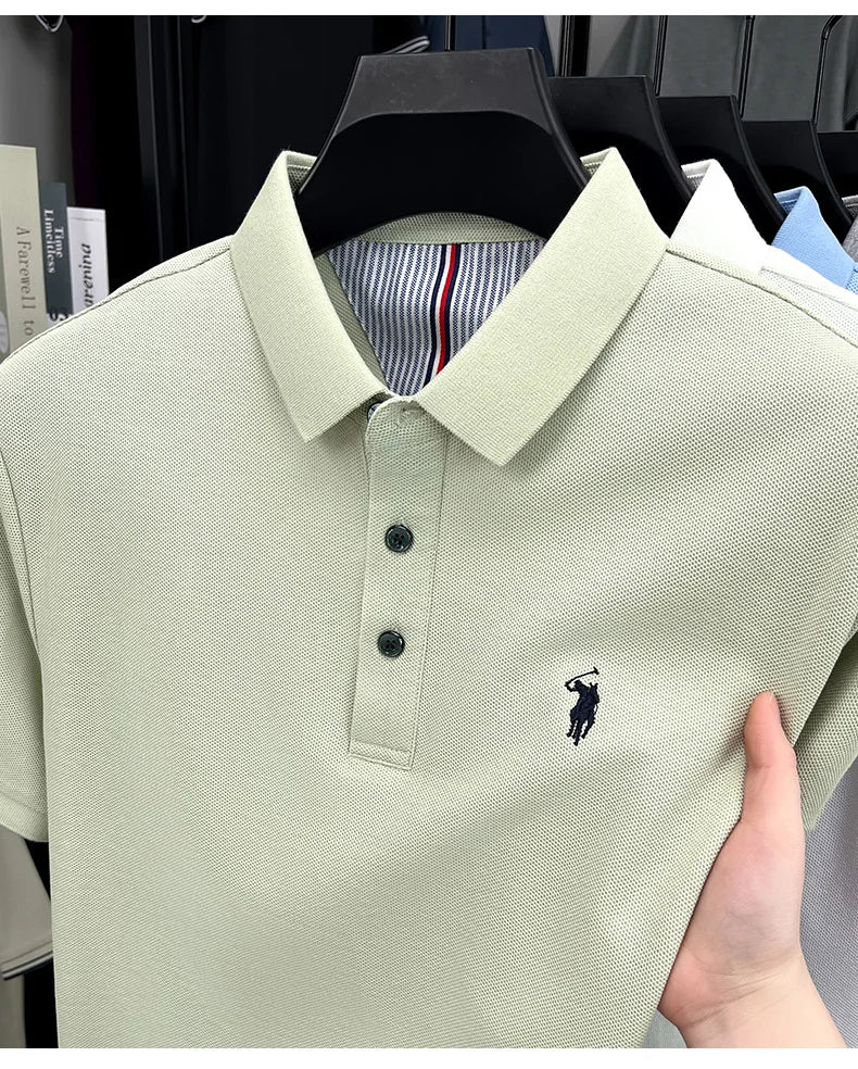cotton short sleeve polo