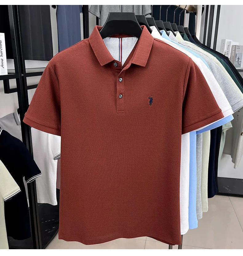 cotton short sleeve polo
