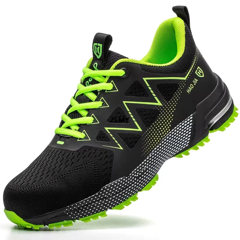 Lightweight Work Safety Shoes Men Women Indestructible Steel Toe Shoes Protective Safety Boots Breathable Security Work Sneakers