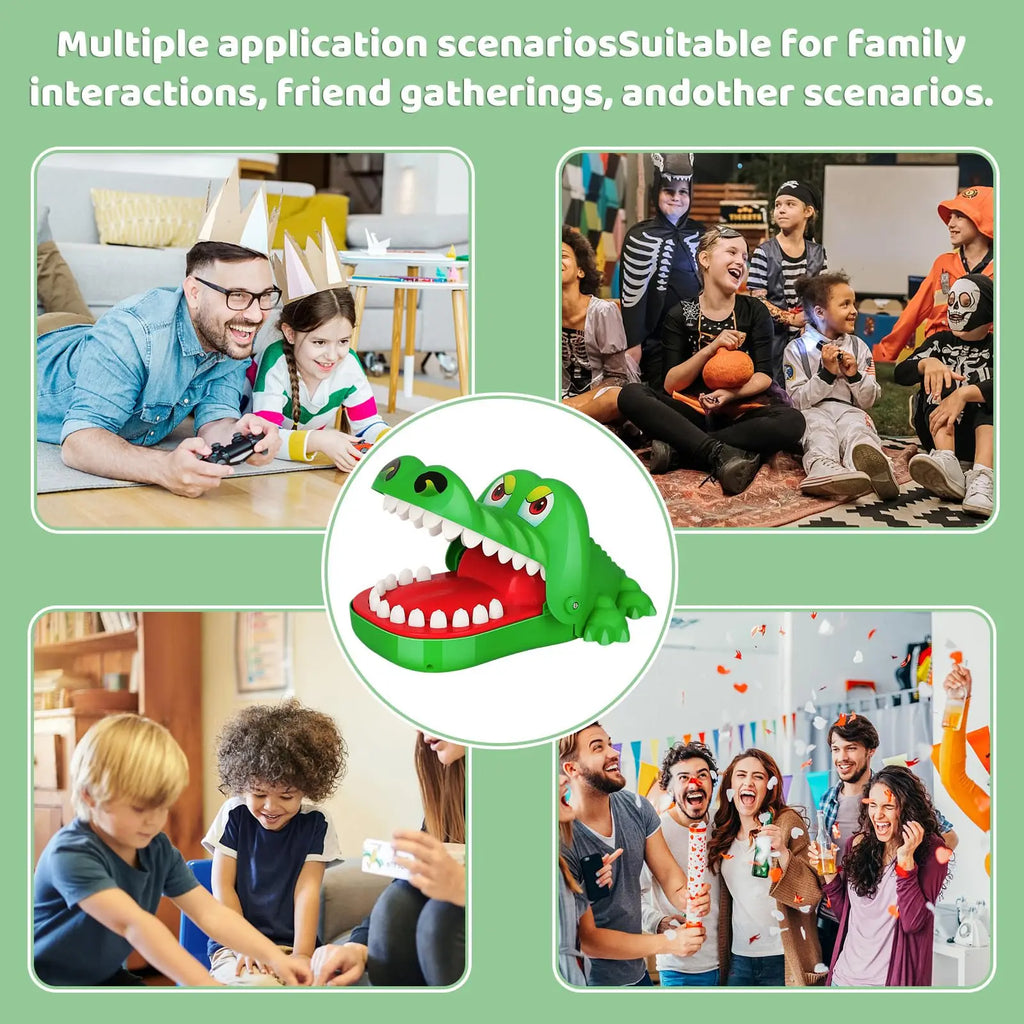 Crocodile Teeth Bite Finger Toys Multiplayer gaming party Prank Props Hand-biting Trick Decompression anti stress toy