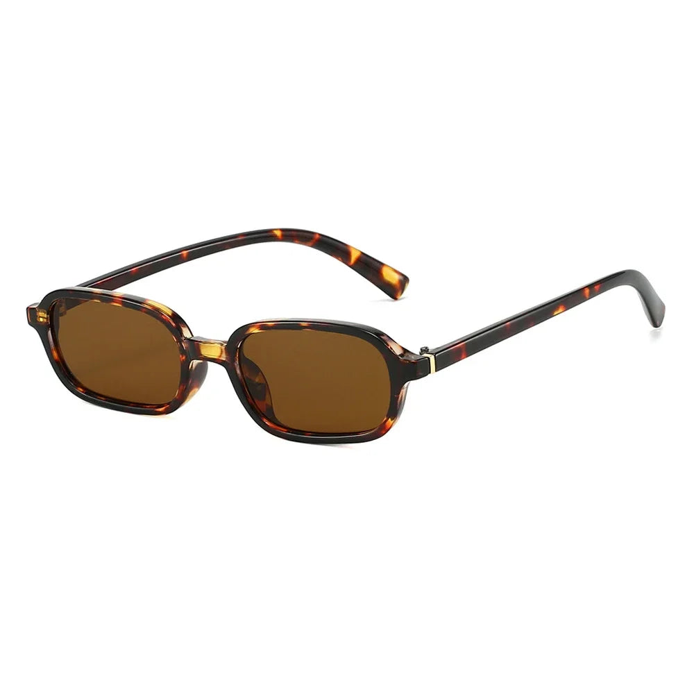 KLASSNUM Vintage Sunglasses Men Women 2026 Trendy Eyewear Rectangle Sun Glasses Anti UV400 Shades Eyepiece Small Square Glasses