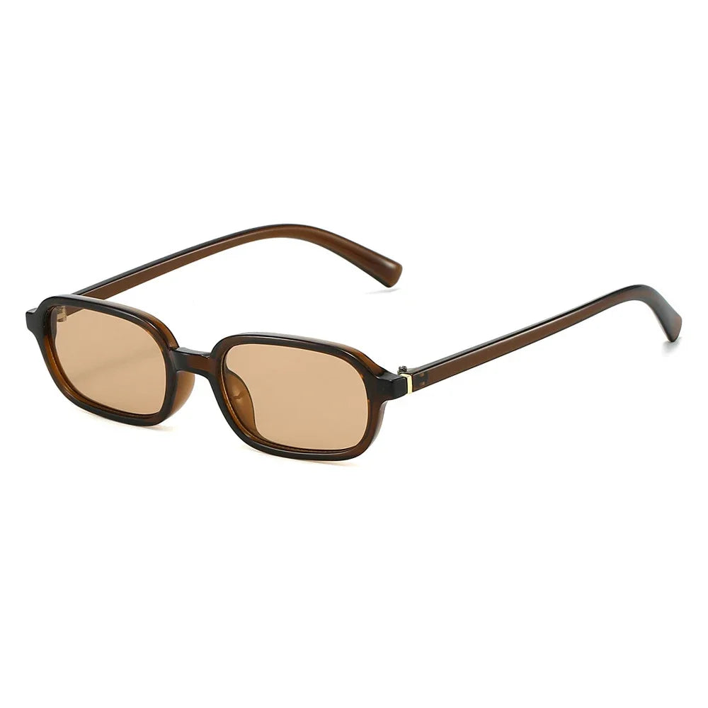 KLASSNUM Vintage Sunglasses Men Women 2026 Trendy Eyewear Rectangle Sun Glasses Anti UV400 Shades Eyepiece Small Square Glasses