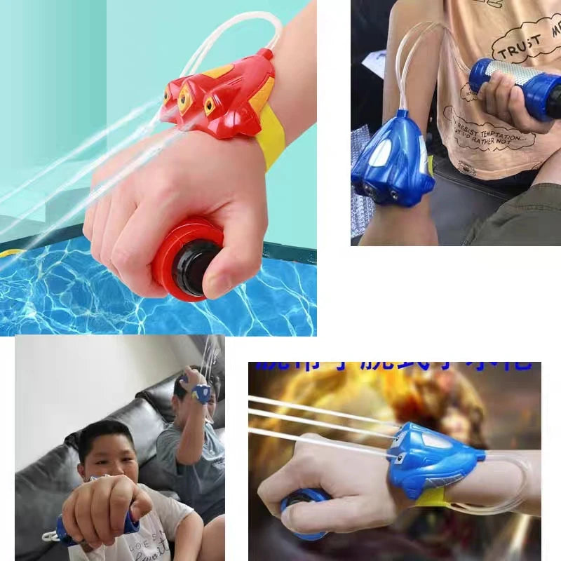 Mini Wrist Water Gun Kids Summer Toys Beach Water Game Play Toys Parent-Child Battle Shoot Toy Gift Outdoor Games Watergun