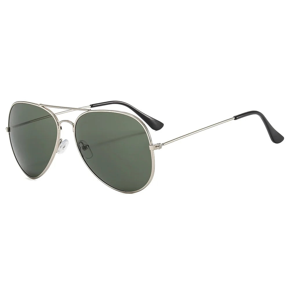2026 New Double Bridge Aviation Sunglasse Woman Aviat Alloy Frame Polit Mirror Sun Glasses Female Male UV400 Eyewear for Men