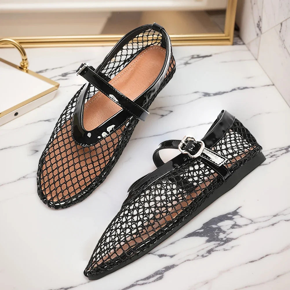 Women Mesh Ballet Flats