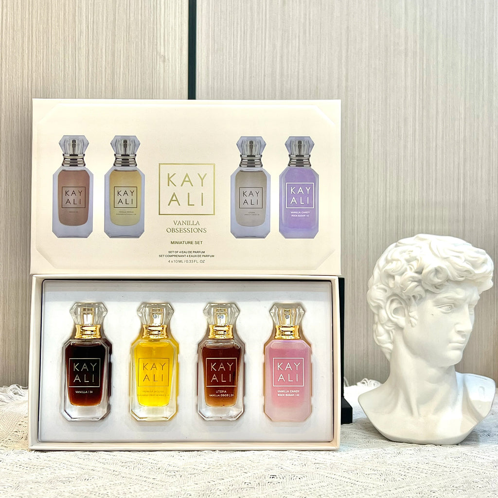 40ml Mini Perfume Set 4x10ml Vanilla Coconut Candy Floral Eau De Parfum Travel Gift Set Sweet Long Lasting Fragrance Women