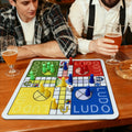 LUDO Game Board with Numbered Pieces & Dice - Classic Strategy Board Game Suitable for Family Game Nights, Parties, Travel