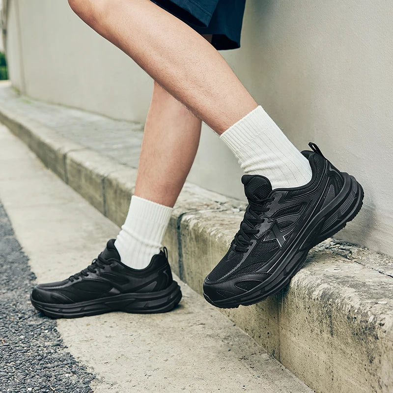 XTEP Running Shoes Men's 2025 Summer Retro Mesh Breathable Wear-Resistant Sports Shoes Commuting Casual Shoes 875319110045