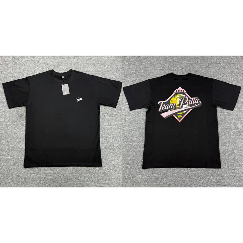 Summer Round Neck Men's Women's Loose Patta Tops New Style High Quality PATTA Short Sleeved T-shirts One Day Ship Out