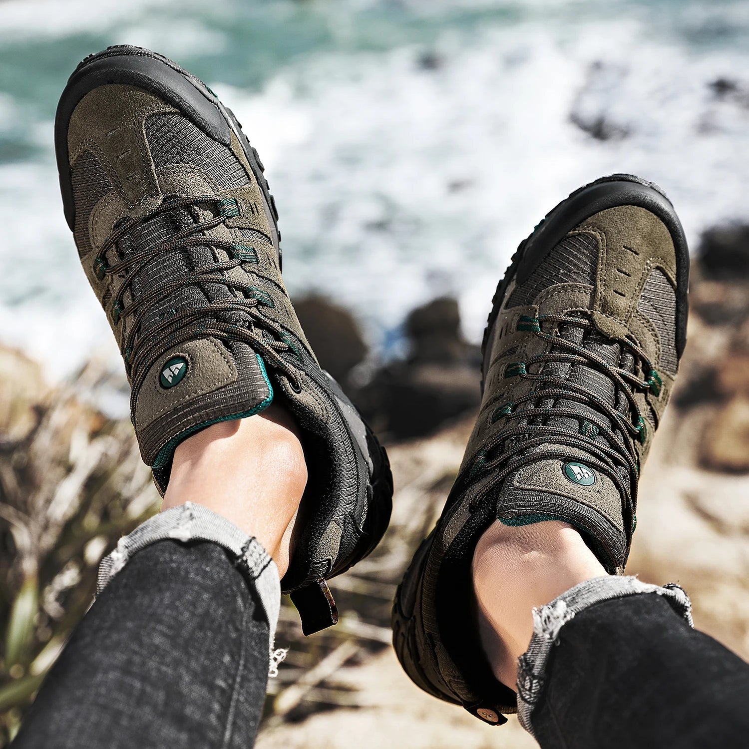 Men Trekking Walking Sneakers