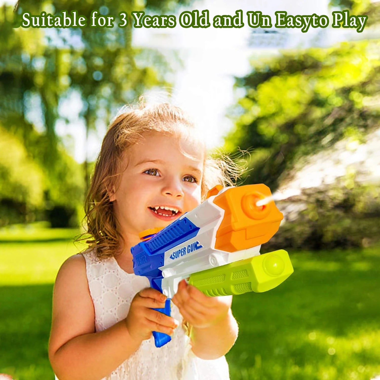 Water Guns for Kids - Summer Soaker Squirt Guns, Outdoor Toy for 3 Years Old and up Boys Girls Adults Water Guns for Swimming Pool