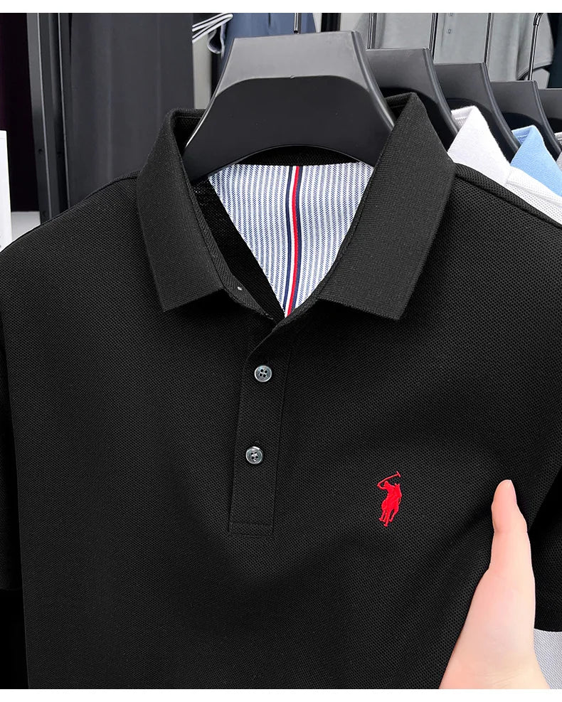 cotton short sleeve polo