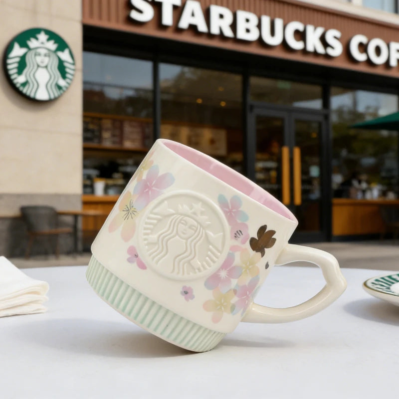 Starbucks Purple Sakura Iridescent Mug 355ml Food Grade Ceramic Heat Resistant For Latte Cappuccino Daily Coffee Rituals