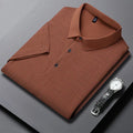 Men's New Printed Business Casual Short sleeved POLO Shirt Fashion Short sleeved Comfortable and Breathable Top