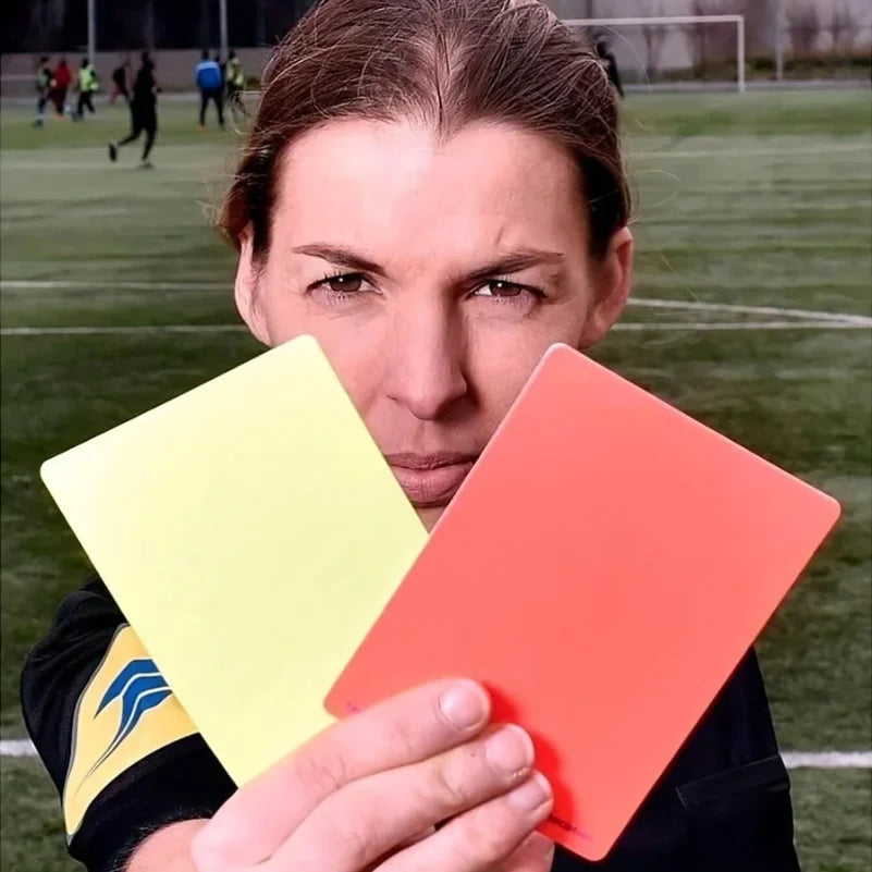 1 Sets Red Record Kit PVC Referee Wallet Portable Lightweight Soccer Football Accessories Multifunction Scorebook