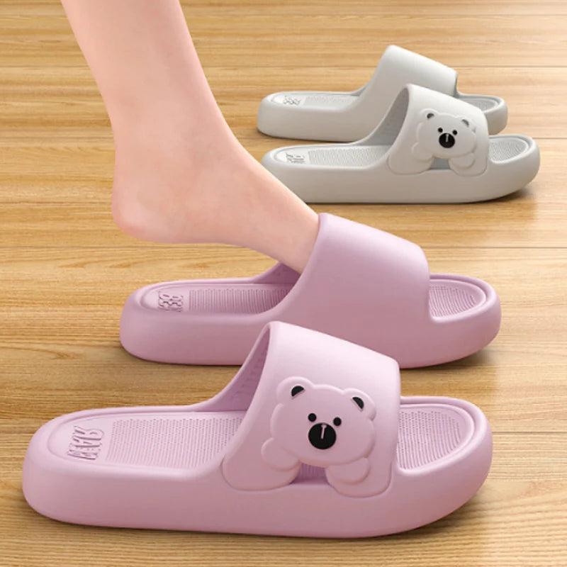 Cartoon Bear Indoor Slippers