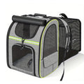 Cat Carrier Dog Backpack Expandable Large, Portable Breathable Rucksack with Front Opening-Mesh Window-Pockets