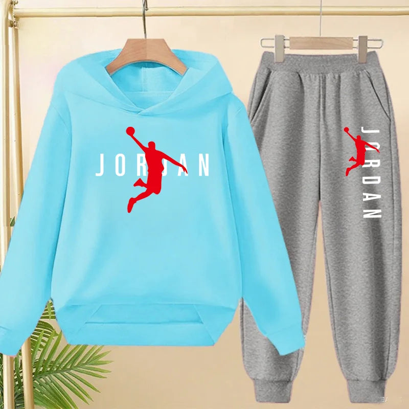 2-13 Years Boys 2pcs Autumn Spring Hoodie+Pants TracksuitsGirls Casual Streetwears Kids Cute brand  Children Clothes Sets