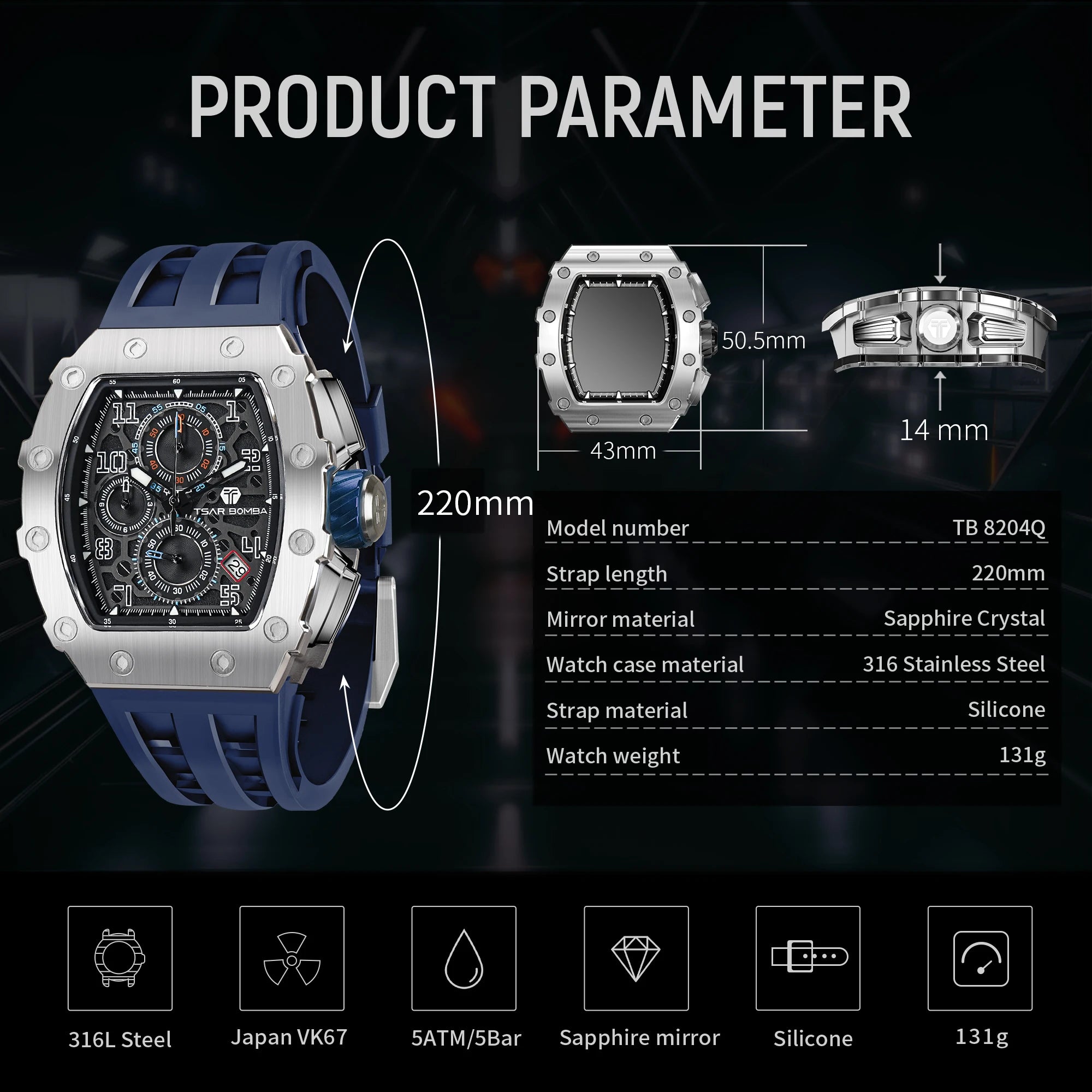 Waterproof Wristwatch Fashion
