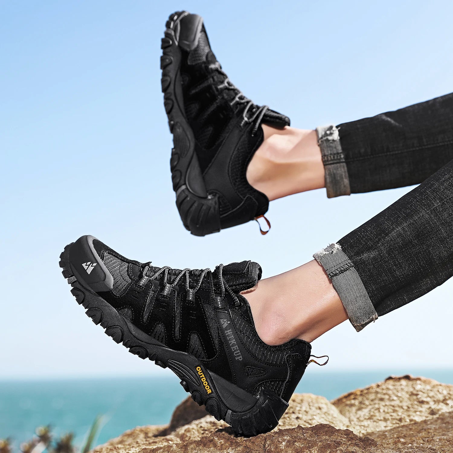 Men Trekking Walking Sneakers