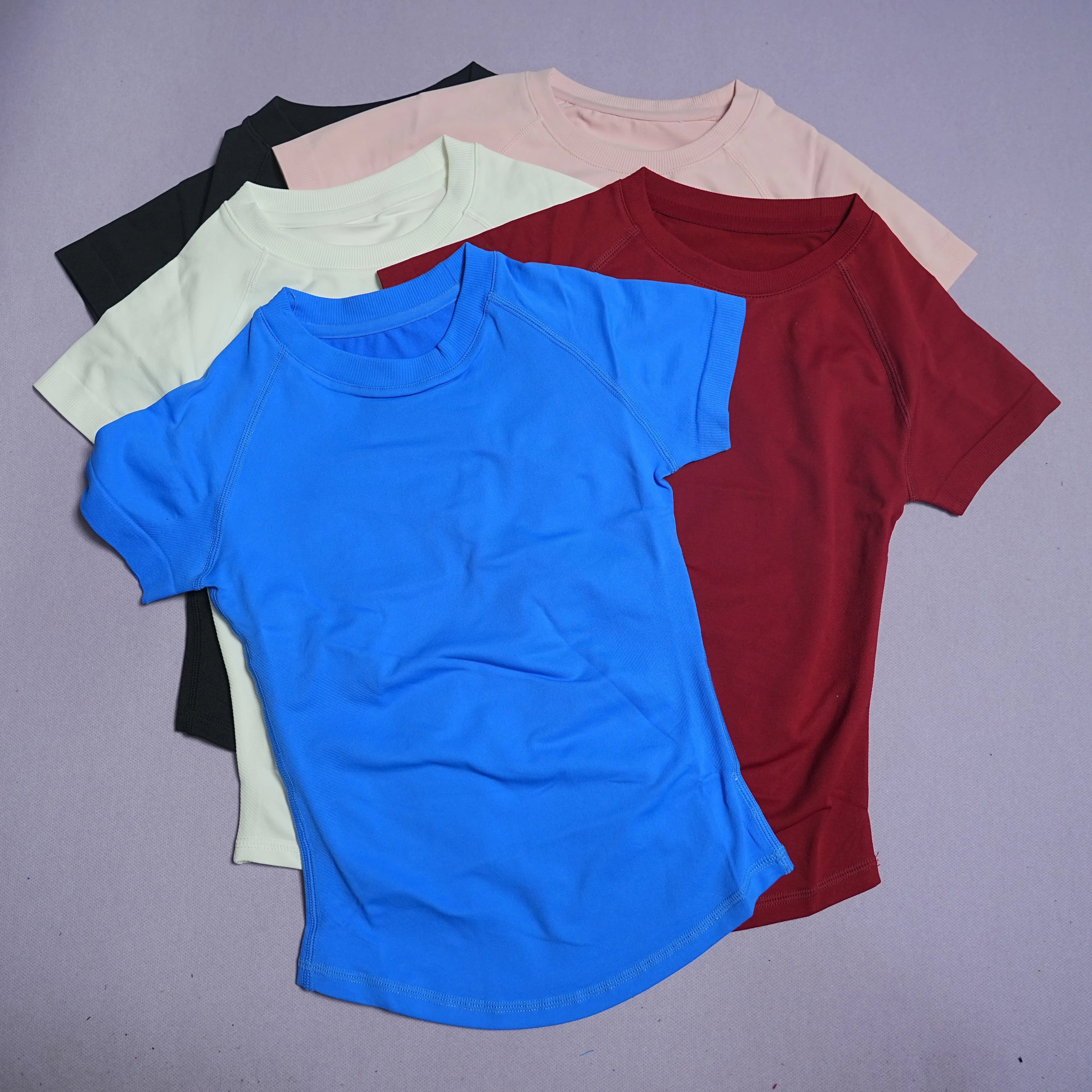 LOGO Sport Short Sleeve Top Women Running Sports T Shirt Summer Short Sleeve Round Neck Breathable Gym Vest Yoga Fitness Top