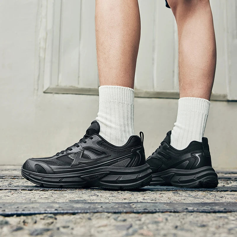 XTEP Running Shoes Men's 2025 Summer Retro Mesh Breathable Wear-Resistant Sports Shoes Commuting Casual Shoes 875319110045