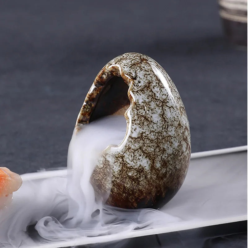Sashimi decoration Dry ice cup small pot small pot cup Hotel plate decoration small decoration Creative ceramic vase craft