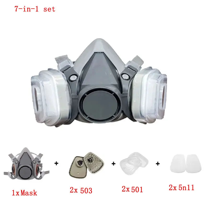 Half Face Dust Mask Safety Work 503 5N11 Particle Filters Goggles Fit For Industrial Labor Paint Spray Decoration Grinding