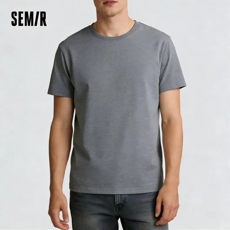 SEMIR T Shirt Men Fashion Casual Cotton T-shirts Men White Tee Shirts Short Sleeve Streetwear Summer Tops For Male