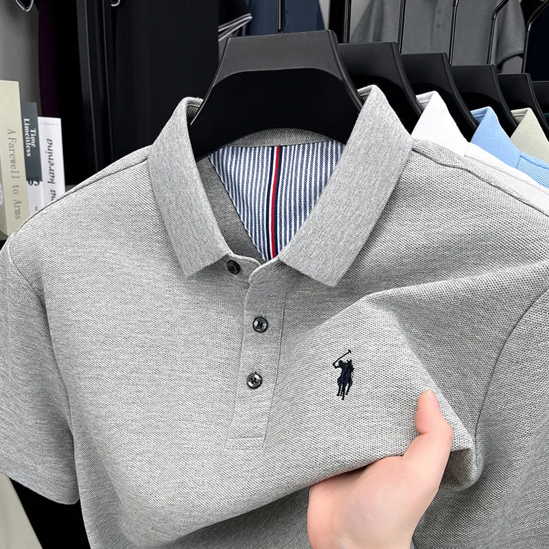 cotton short sleeve polo
