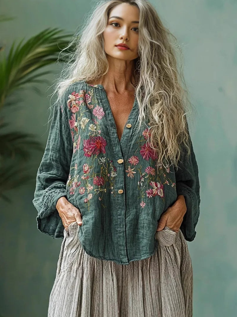 V-Neck Long Sleeve