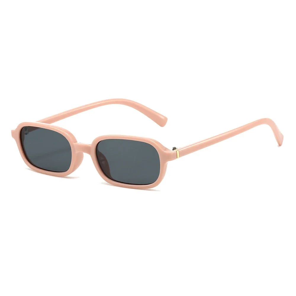 KLASSNUM Vintage Sunglasses Men Women 2026 Trendy Eyewear Rectangle Sun Glasses Anti UV400 Shades Eyepiece Small Square Glasses