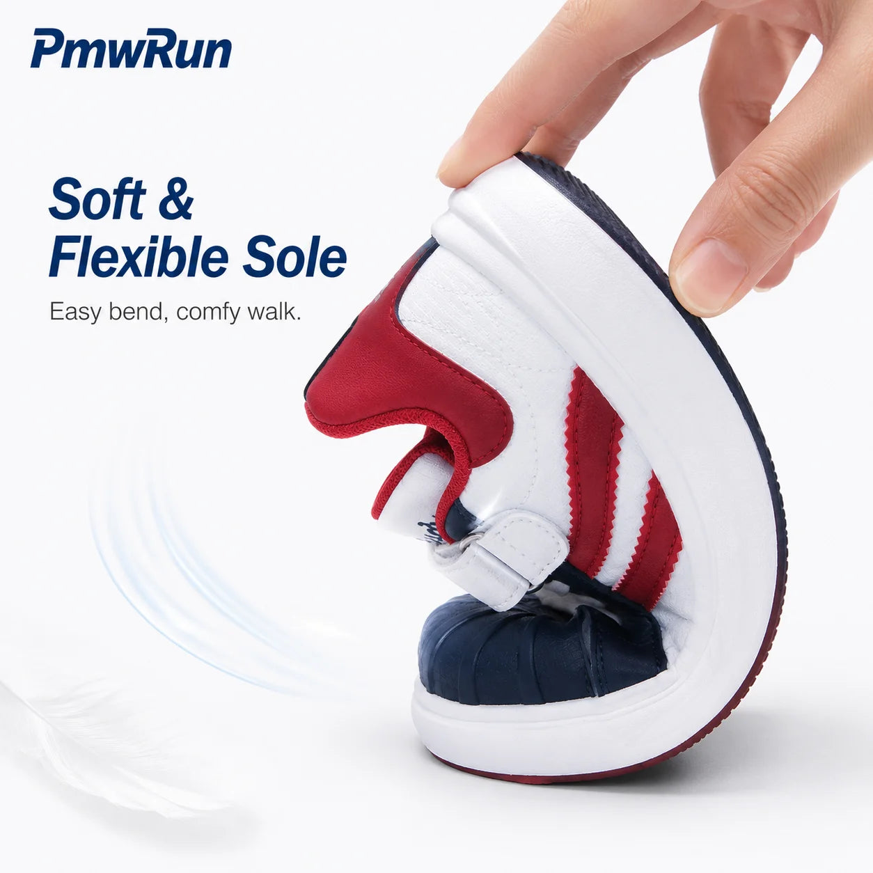 Trend Fashion Sport Shoes For Children PU Leather Waterproof Kid's Sneakers Soft-soled Anti-slippery Boy's Girl's Running Shoes