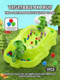 Kids Vegetable Pinball Machine Shooting Desktop Game Two Person Parent Child Interactive Battle Toy Christmas Gift