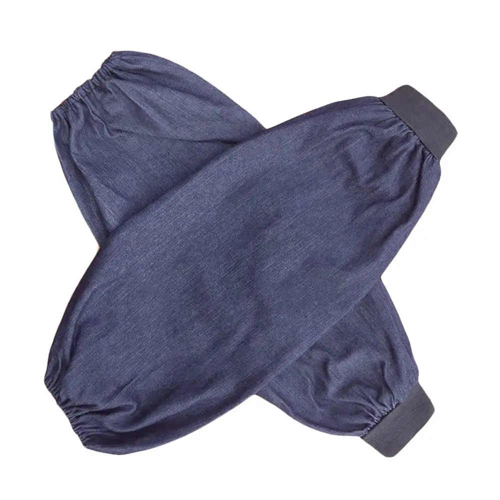 Thickened Arm Protective Sleeves Antifouling Dark Blue Welding Work Sleevelet Wear Resistant Anti-scalding Denim Oversleeves